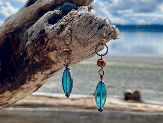 Window to The Ocean Earrings