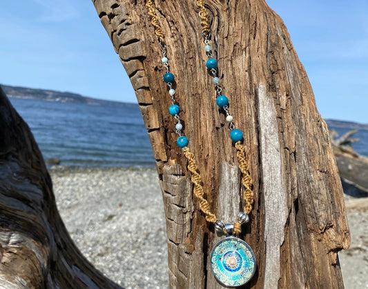 Boho Rustic Beach Pendant Necklace