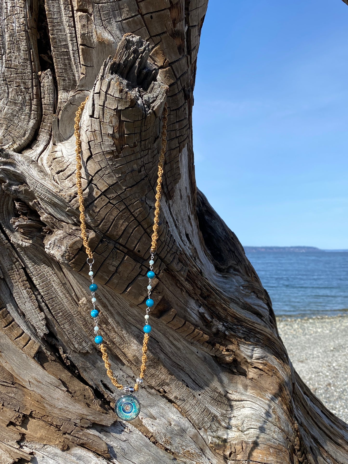 Boho Rustic Beach Pendant Necklace