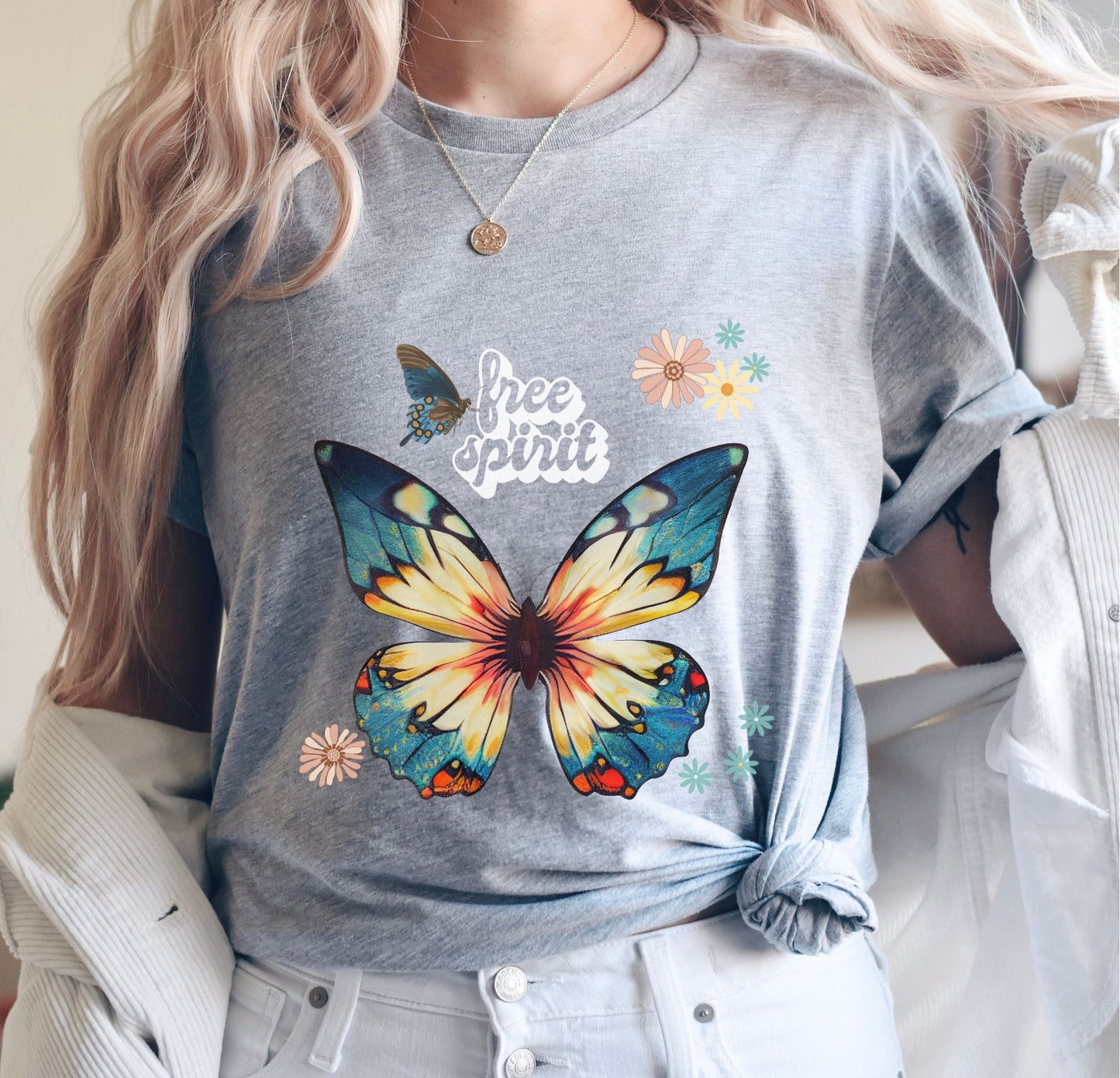 Butterfly Boho Free Spirit T Shirt