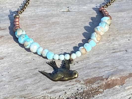 Coastal Flight Beach Necklace