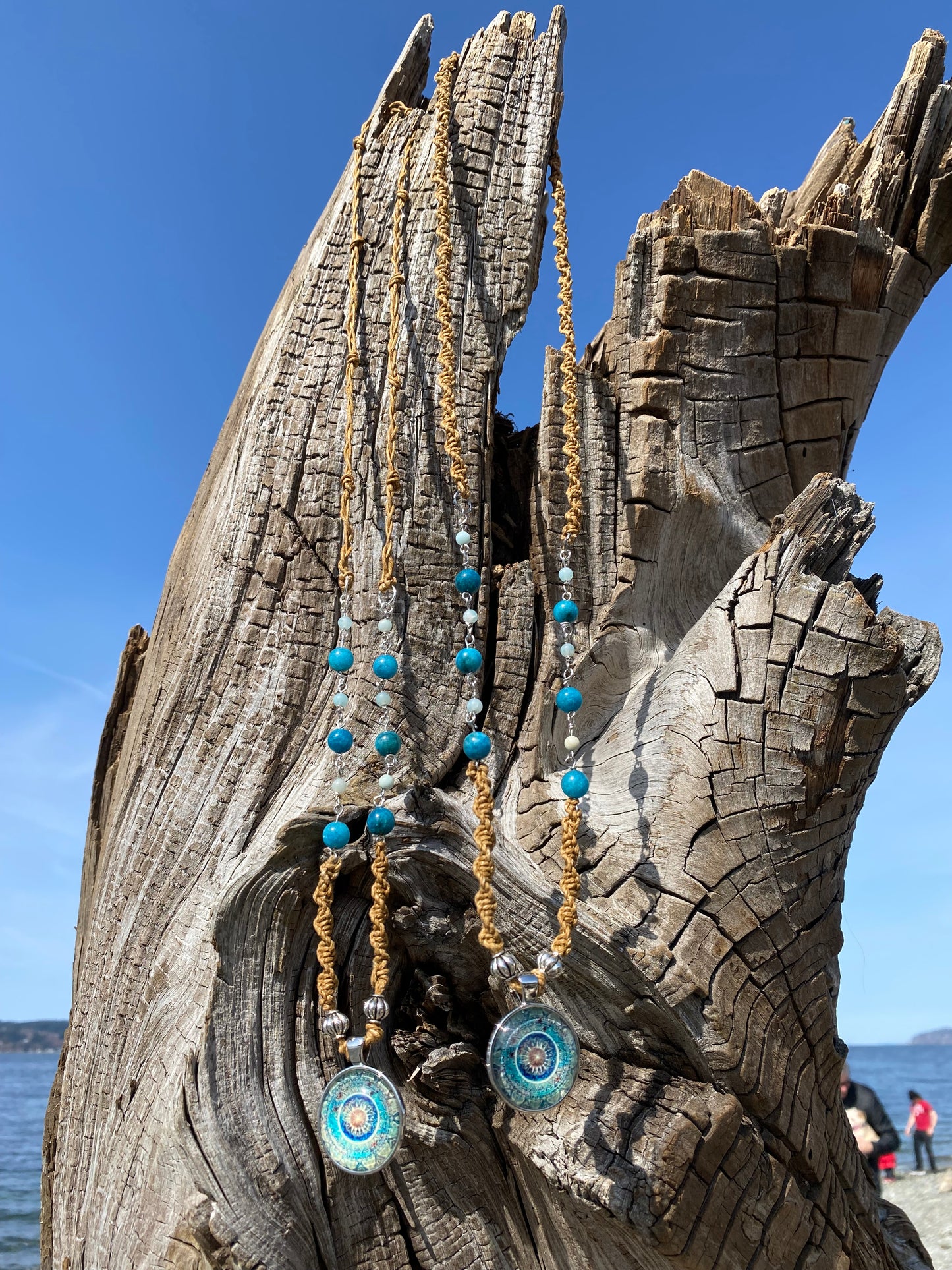 Boho Rustic Beach Pendant Necklace