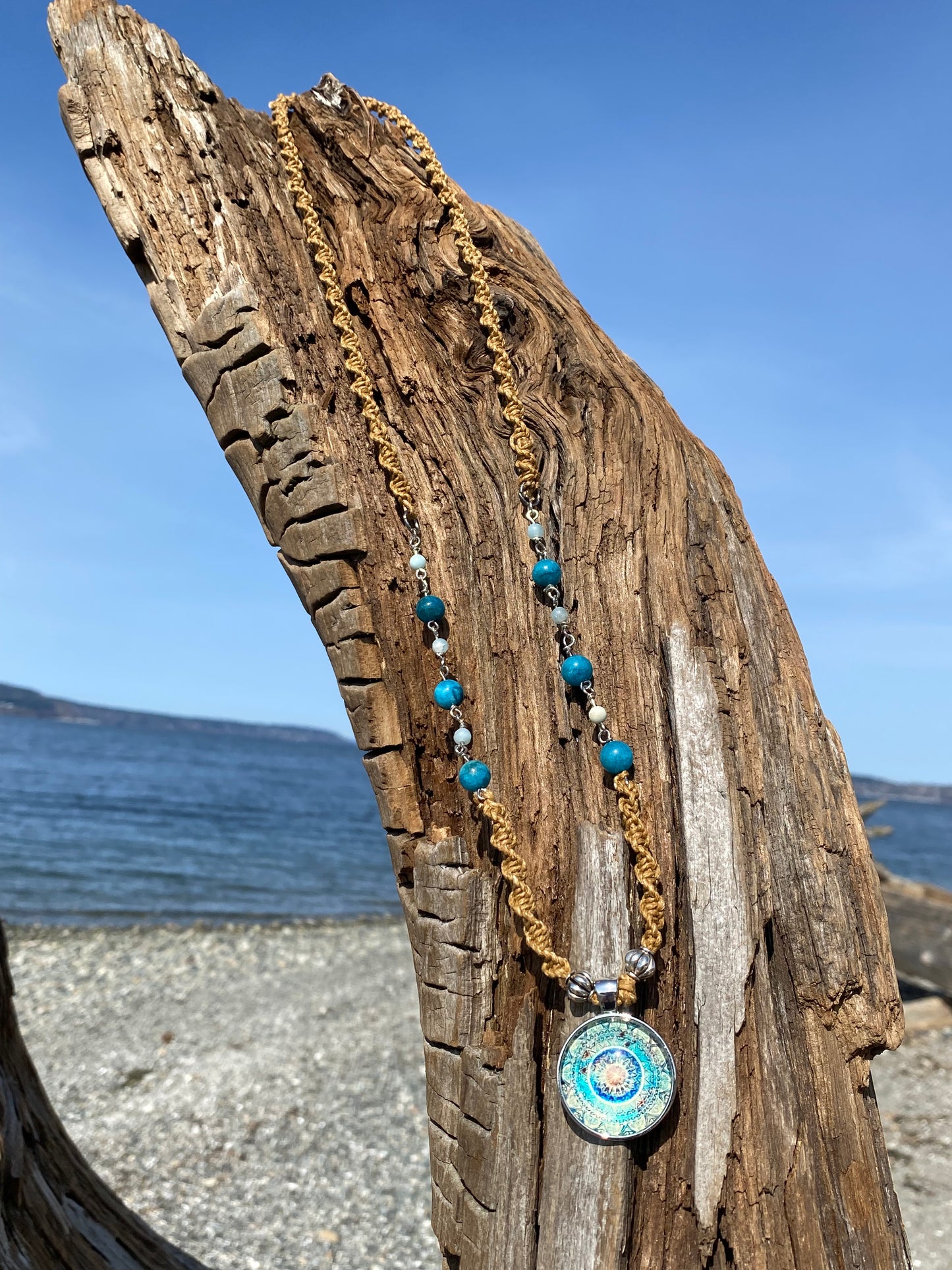 Boho Rustic Beach Pendant Necklace