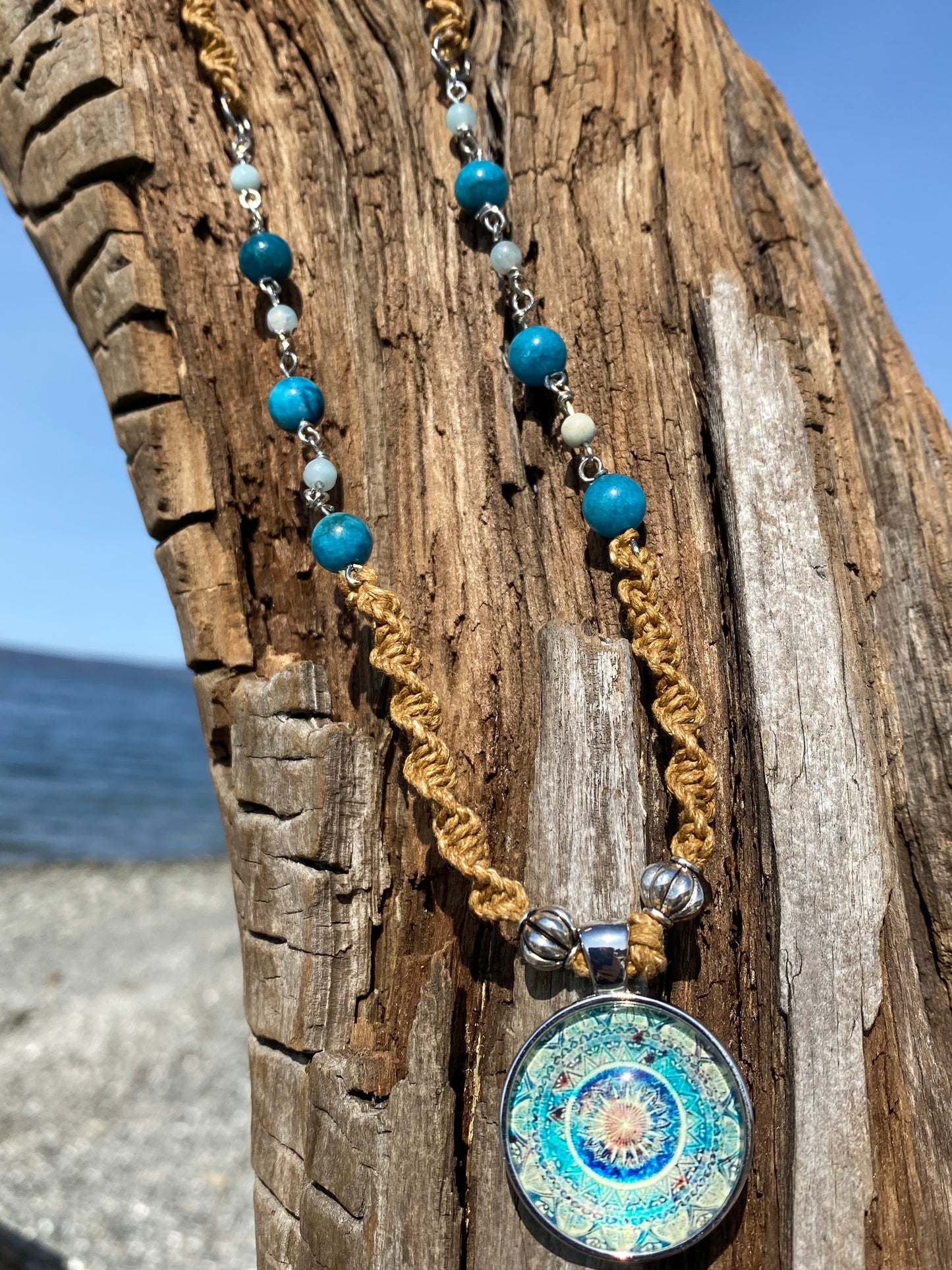 Boho Rustic Beach Pendant Necklace