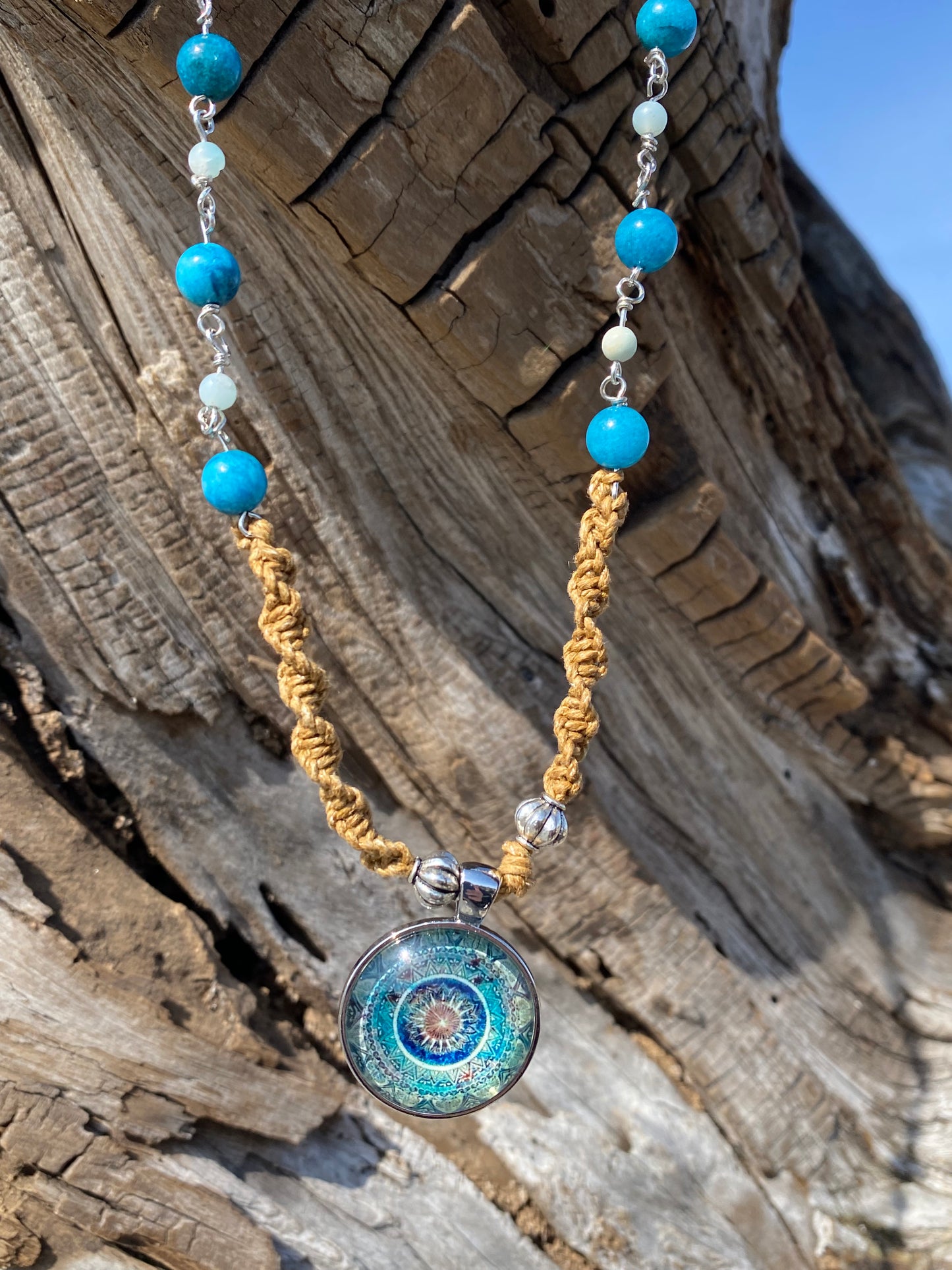 Boho Rustic Beach Pendant Necklace