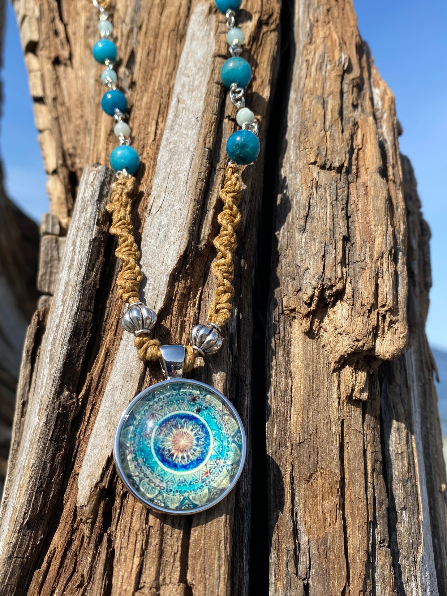 Boho Rustic Beach Pendant Necklace