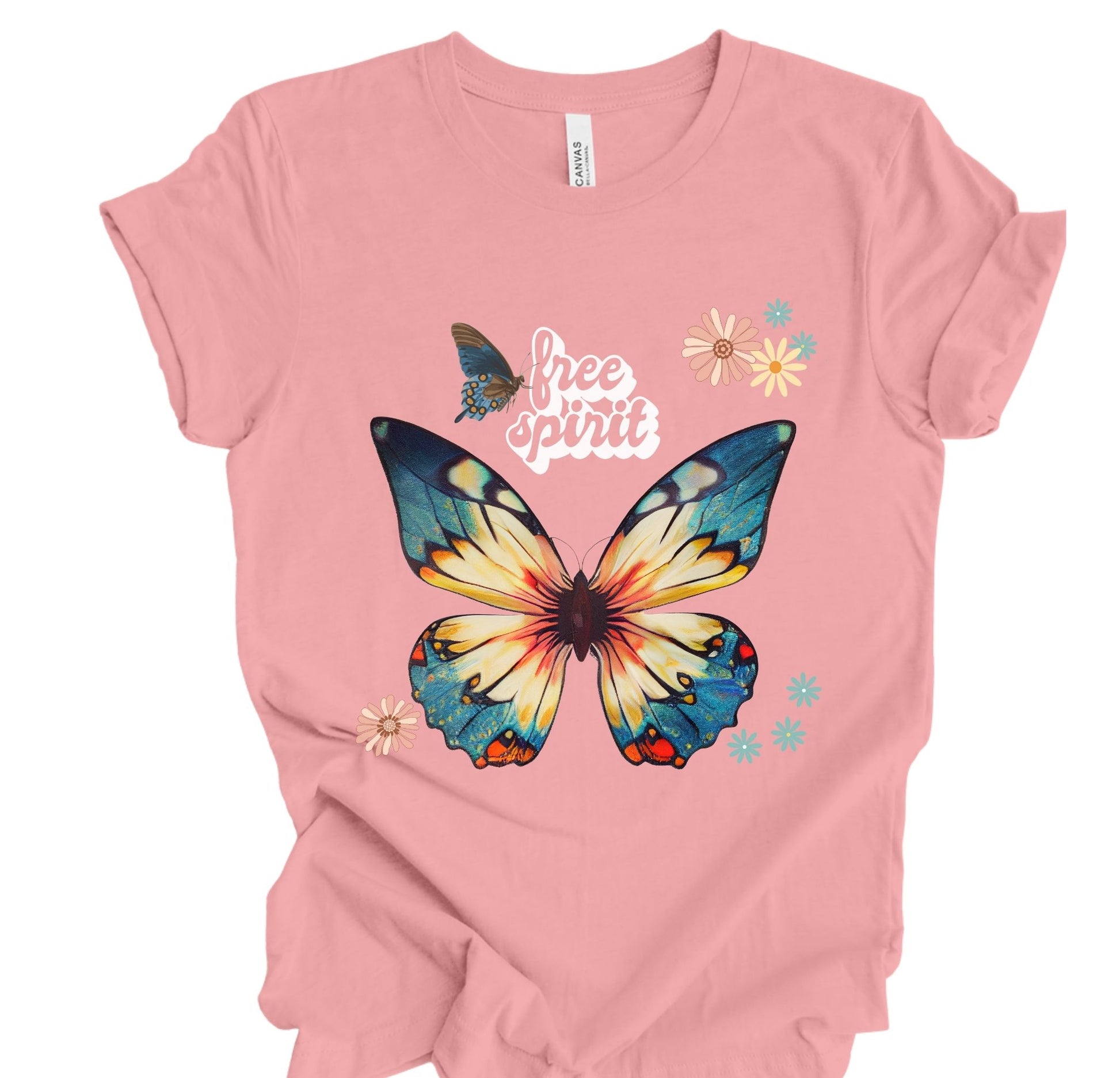 Shirt Boho Beach Free Design Spirit Girl – Boho Butterfly T